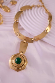 Vintage Oranium Paris Necklace made in France 50’s, Necklace Large, Vintage Jewelry Gold, Bridal Jewelry, Jewelry for dress, Luxury Vintage, accessories for women