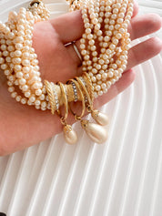 Vintage Pierre Balmain faux pearl Choker Necklace, paved Necklace, regal necklace, Vintage Jewelry, Jewelry for Women, Personalized Gifts