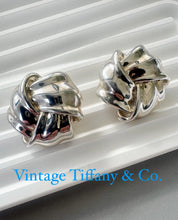 Vintage Tiffany & Co earrings, sterling silver Twisted  earrings, vintage Tiffany Earrings, Large Tiffany earrings, Bridal earrings