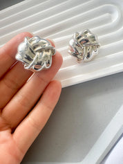 Vintage Tiffany & Co earrings, sterling silver Twisted  earrings, vintage Tiffany Earrings, Large Tiffany earrings, Bridal earrings