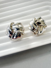 Vintage Tiffany & Co earrings, sterling silver Twisted  earrings, vintage Tiffany Earrings, Large Tiffany earrings, Bridal earrings