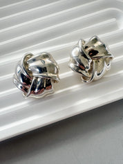 Vintage Tiffany & Co earrings, sterling silver Twisted  earrings, vintage Tiffany Earrings, Large Tiffany earrings, Bridal earrings