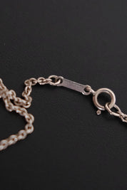 Spring ring clasp detail on vintage Tiffany & Co Elsa Peretti Five Bean sterling silver necklace