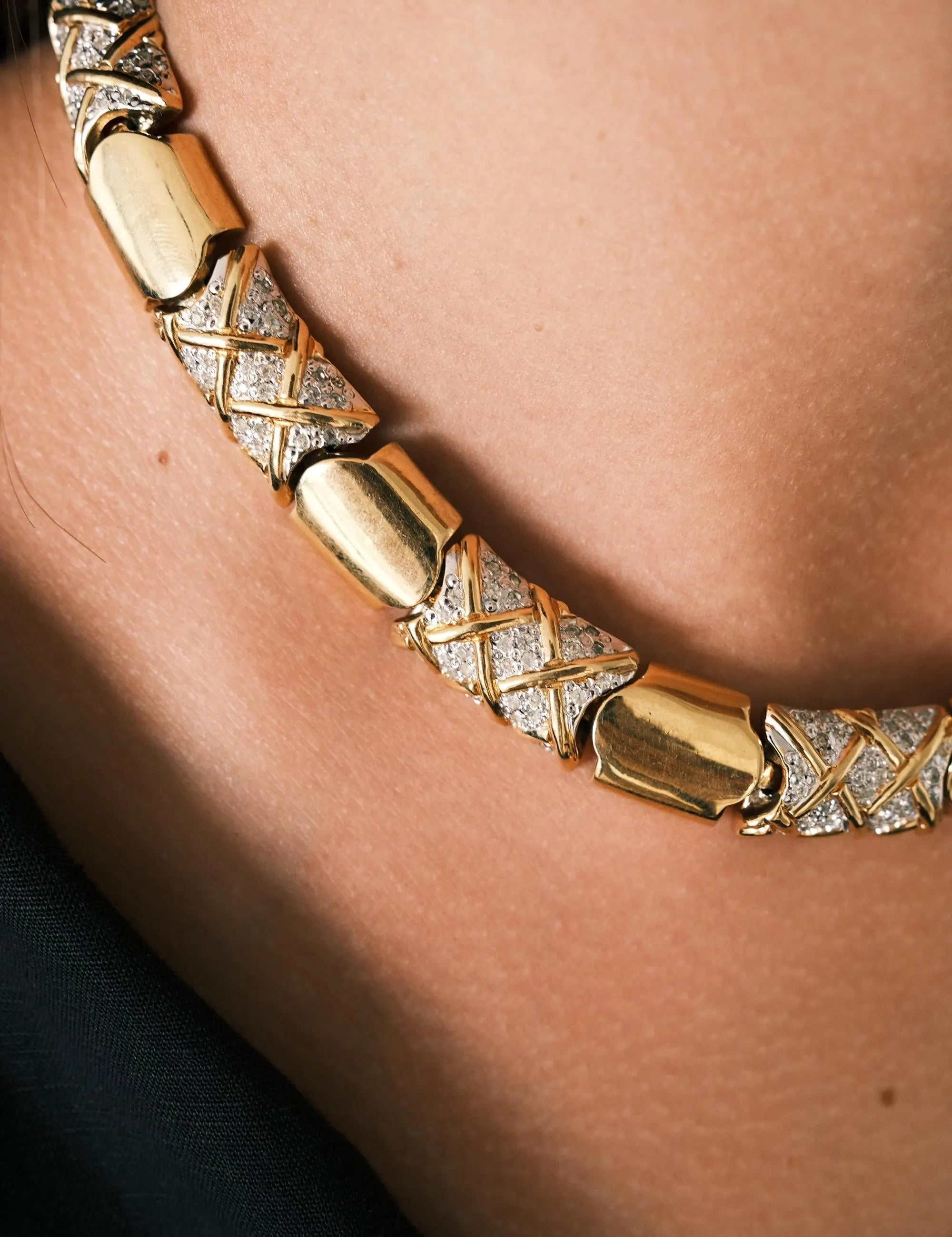 VOGUE BIJOUX ヴォーグビジュー 3連 ヴィンテージ ネックレス VOGUE BIJOUX ヴォーグビジュー 3連 ヴィンテージ ネックレス