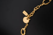 Vintage Yves Saint Laurent YSL gold-tone statement necklace with oversized sculptural sunflower pendant