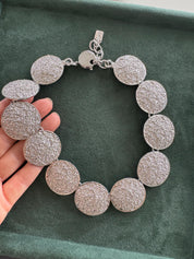 Vintage Yves Saint Laurent Choker 1980’s YSL Silver, YSL Vintage Necklace shell necklace, Gift for her, YSL Chain Necklace Unisex
