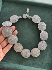 Vintage Yves Saint Laurent Choker 1980’s YSL Silver, YSL Vintage Necklace shell necklace, Gift for her, YSL Chain Necklace Unisex