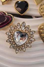 YSL brooch ,  Yves Saint Laurent Brooch Pin, Heart Brooch Pin Pendant 2 Ways, Made in France, YSL Rare collectible jewelry ,Gold Tone Brooch