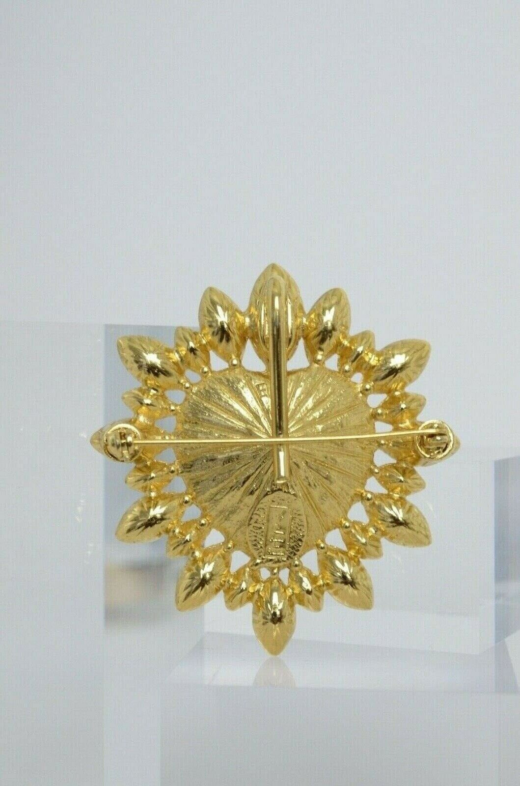 YSL brooch ,  Yves Saint Laurent Brooch Pin, Heart Brooch Pin Pendant 2 Ways, Made in France, YSL Rare collectible jewelry ,Gold Tone Brooch