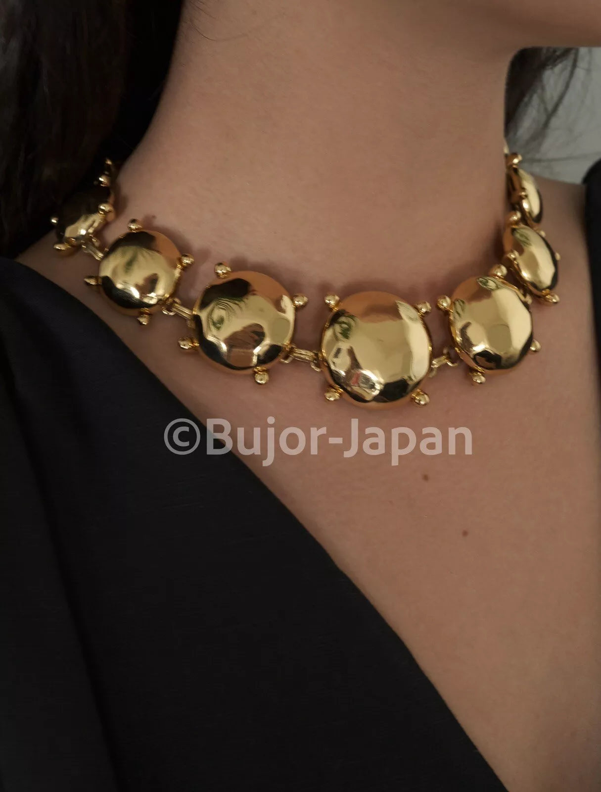 Vintage Yves Saint Laurent  Necklace, Ysl choker Yves Saint Laurent,  Gold Tone Necklace, Necklace Charms, Made in France, Gift for her
