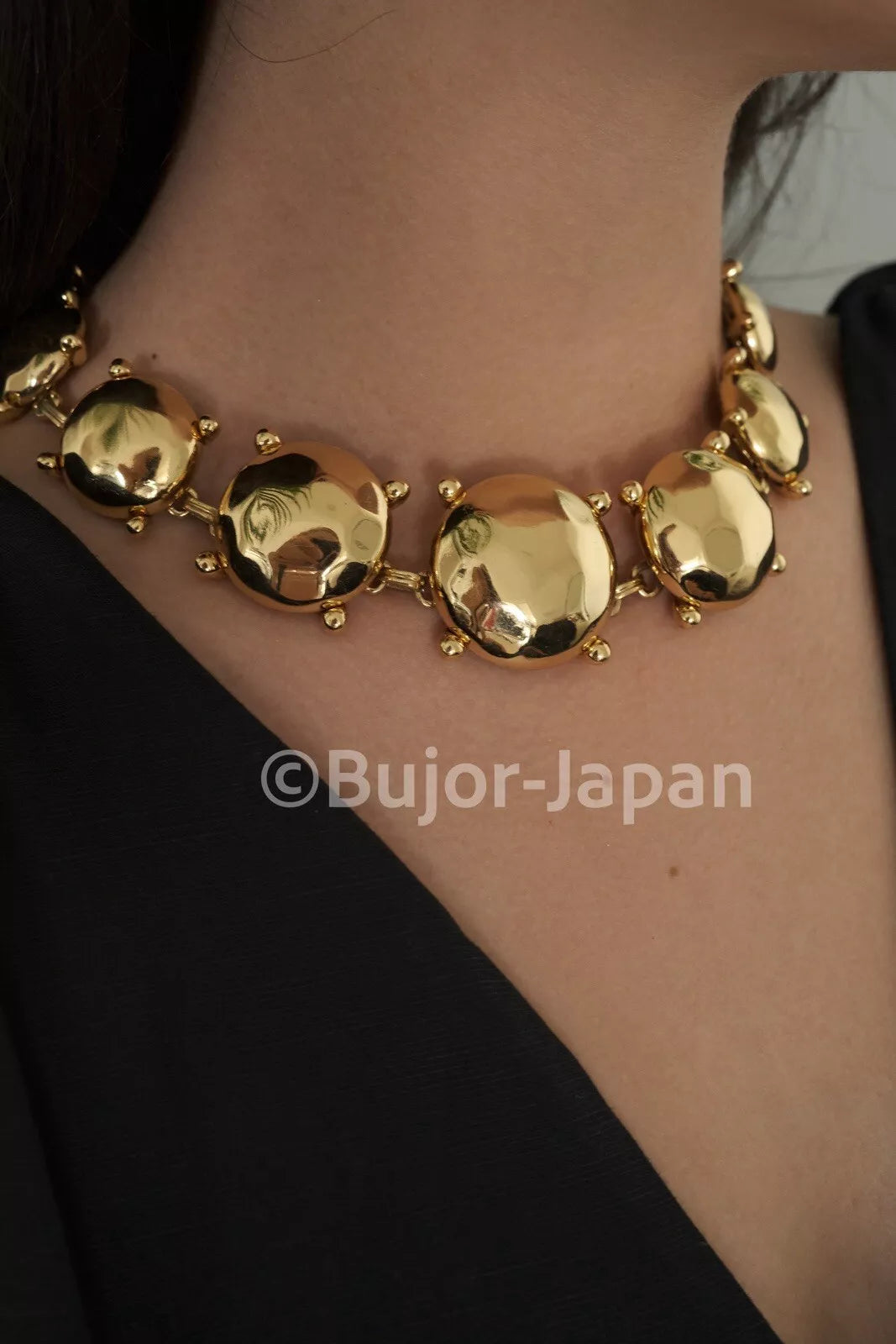 Vintage Yves Saint Laurent  Necklace, Ysl choker Yves Saint Laurent,  Gold Tone Necklace, Necklace Charms, Made in France, Gift for her