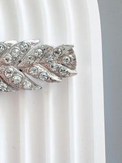 Vintage YSL Bracelet, Yves Saint Laurent Bracelet, YSL leaf  Bracelet, ribbon Bow Charm Bracelet, silver tone  Bracelet, YSL Vintage Jewelry