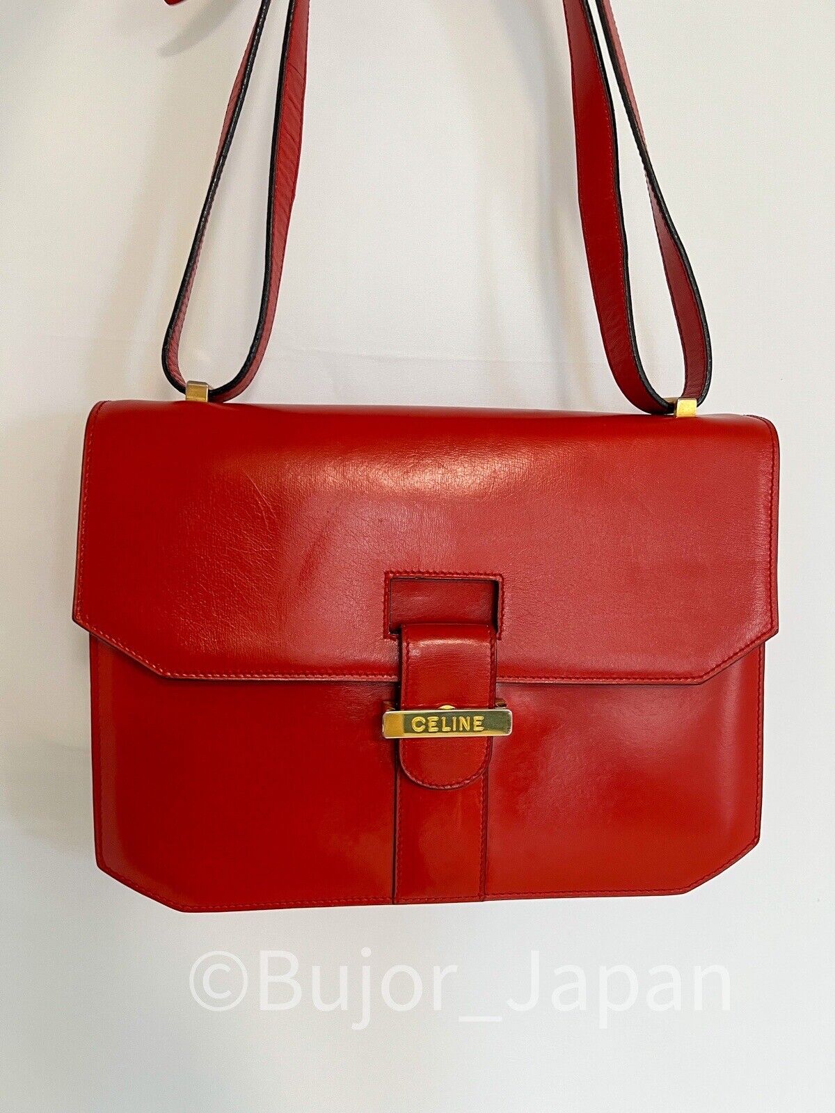 Celine box bag, Vintage Celine Paris Box bag , Celine shoulder bag , Celine red shoulder bag , Celine red box bag