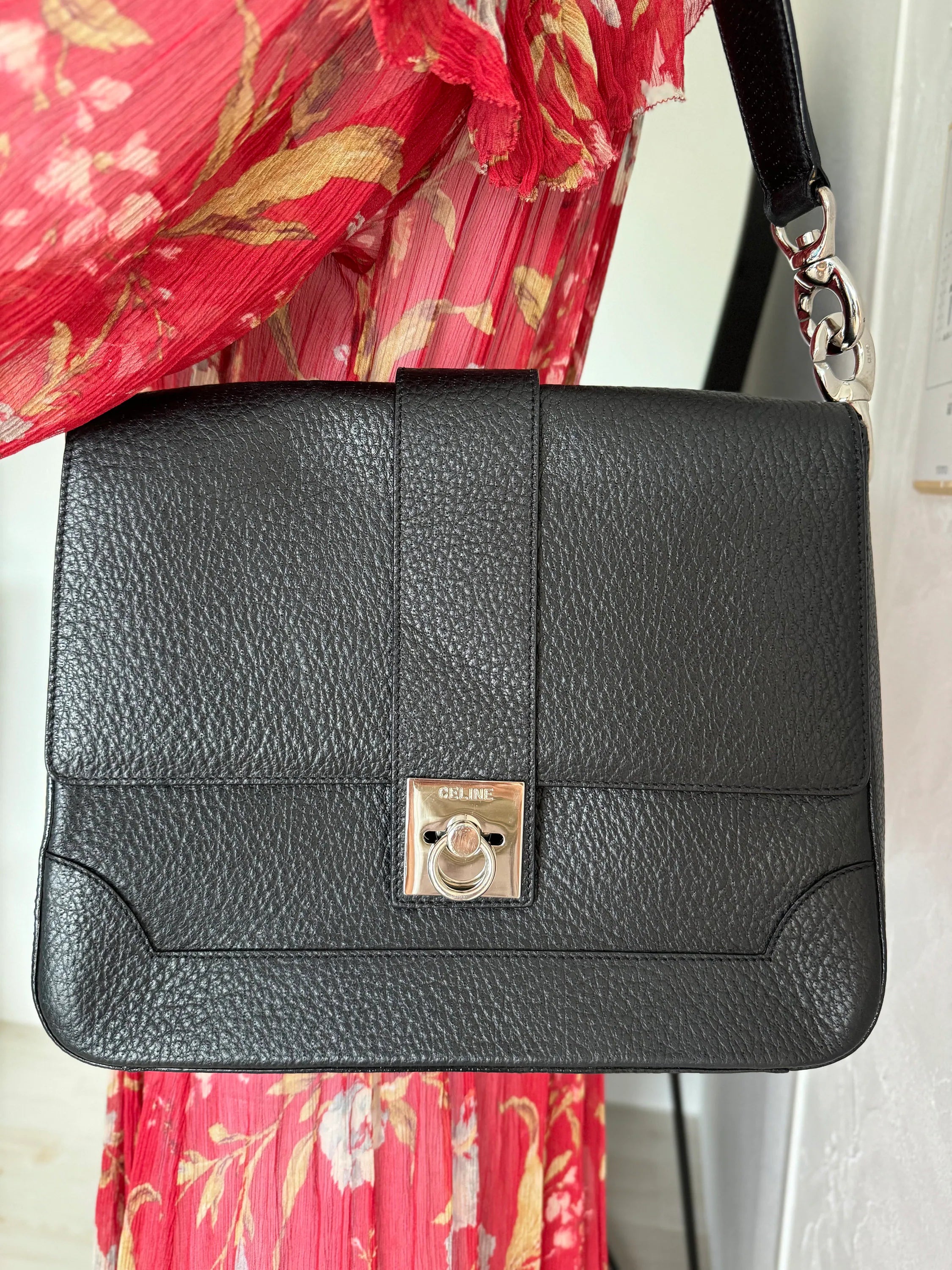 Celine Paris shoulder bag, Celine black leather bag, Vintage Bags for Women, Vintage Handbag, Bag Women, Bag Leather Women