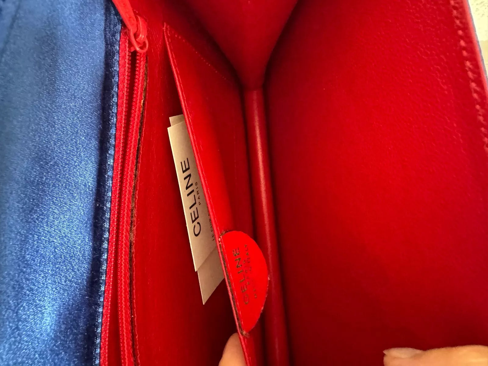 Celine Paris  F/03 Flap Shoulder bag Blue satin Made in Italy, Celine clutch, Celine Handbag, evening bag, Bag Women, Bags for dress