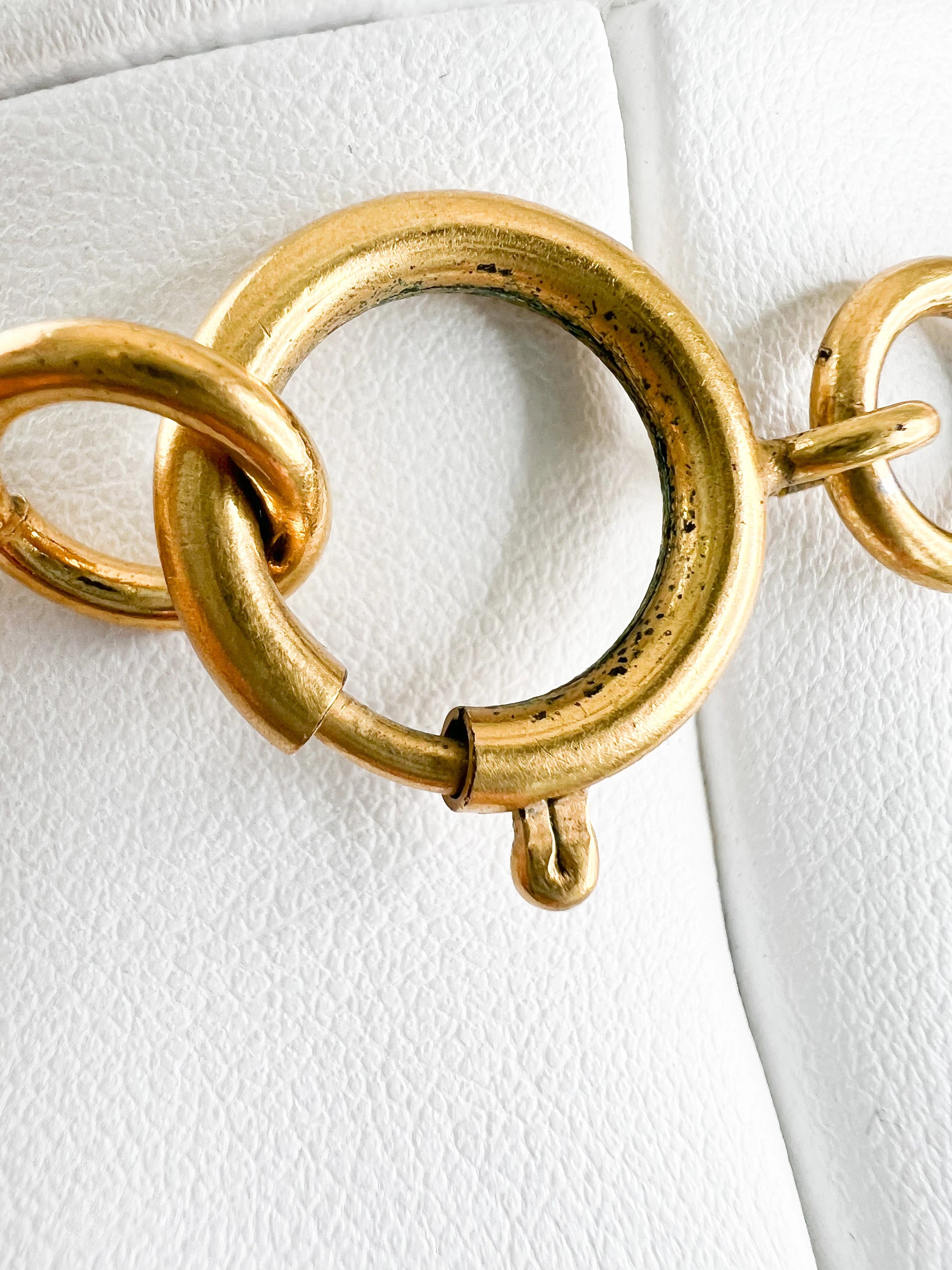Vintage Chanel Medallion Choker Necklace, Gold Plated, Made in France