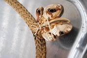 Vintage Christian Dior gold tone dragonfly brooch pin elegant design