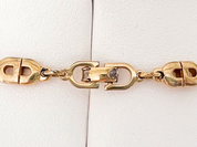 Vintage Dior Necklace, CD Logo Link Necklace, Christian Dior Necklace, Dior Link Gold Tone Necklace, Vintage Jewelry gold Dior letter choker
