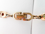 Vintage Dior Necklace, CD Logo Link Necklace, Christian Dior Necklace, Dior Link Gold Tone Necklace, Vintage Jewelry gold Dior letter choker