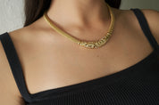 Vintage Christian Dior Necklace , Bridal necklace , vintage Necklace , personalized Gift , choker necklace Gold Authentic vintage Rhinestone