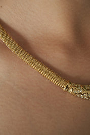 Vintage Christian Dior Necklace , Bridal necklace , vintage Necklace , personalized Gift , choker necklace Gold Authentic vintage Rhinestone