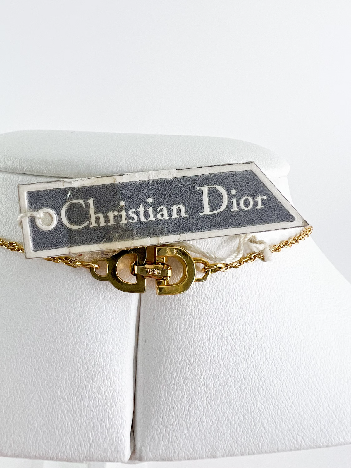 Vintage Christian Dior Necklace, Vintage Dior necklace Fringe, Dior Germany Gold Tone Choker Necklace Dior Tassel necklace, charm necklace