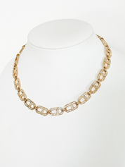 Vintage Christian Dior Necklace, Chain Necklace Gold, Choker Necklace Gold, Charm Necklace, Bridesmaid Necklace Dior CD Logo Choker Necklace