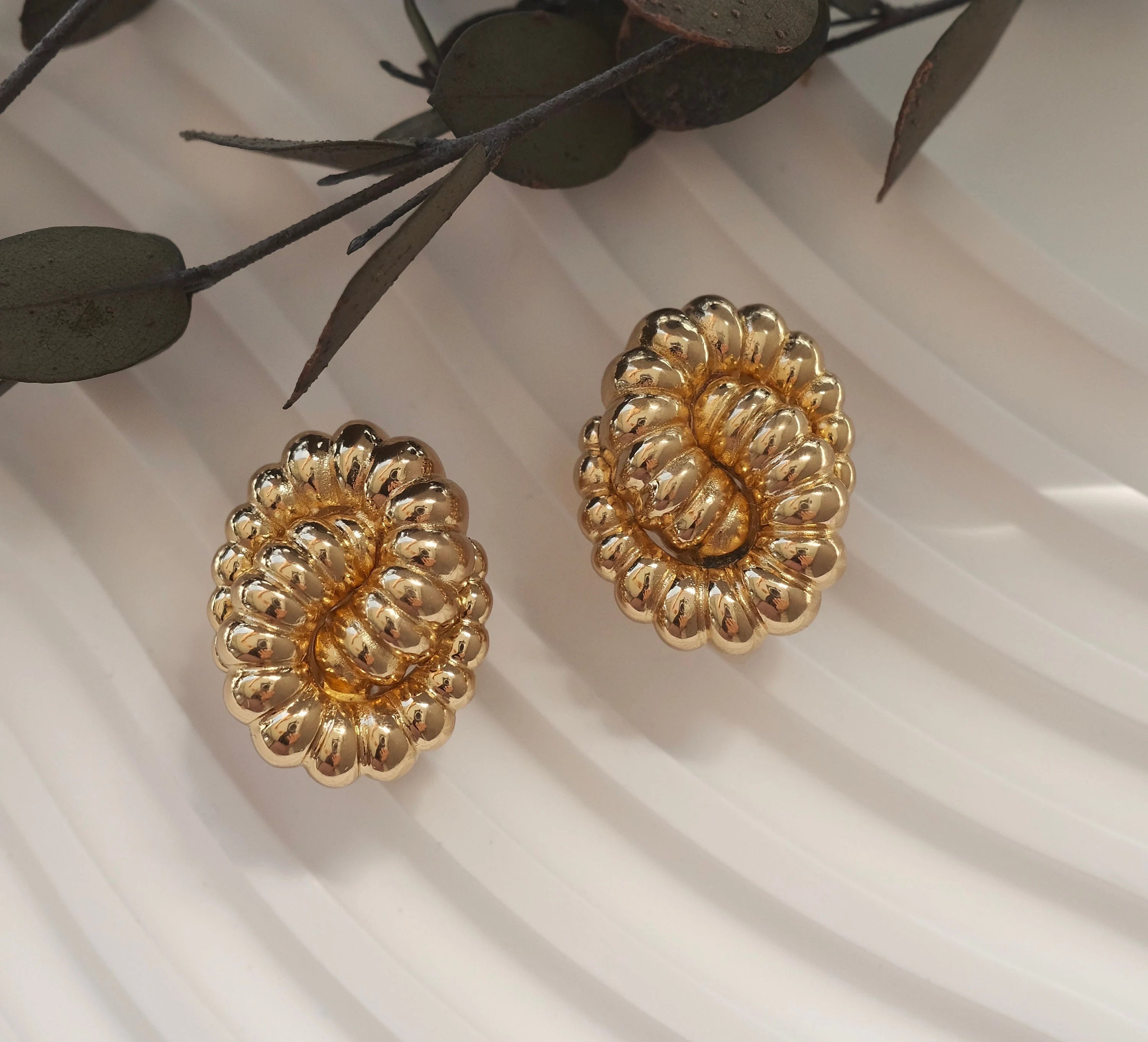 Vintage Christian Dior Earrings, Croissant earrings , gold earrings, Christian Dior Germany earrings, collectible earrings, Dior earrings