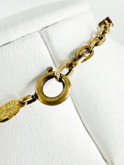Vintage Christian Dior Necklace 1973 , Dior Chain Necklace, Dior Tubogas necklace Snake chain  Necklace, Gift for her, gold zipper choker
