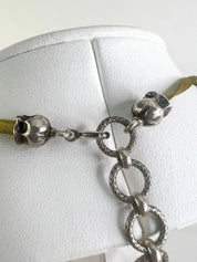 Christian Dior Boutique Necklace, Vintage Dior, Lily of The Valley Charm Necklace, White Floral Necklace, Water Lily Necklace, Gift for Her
