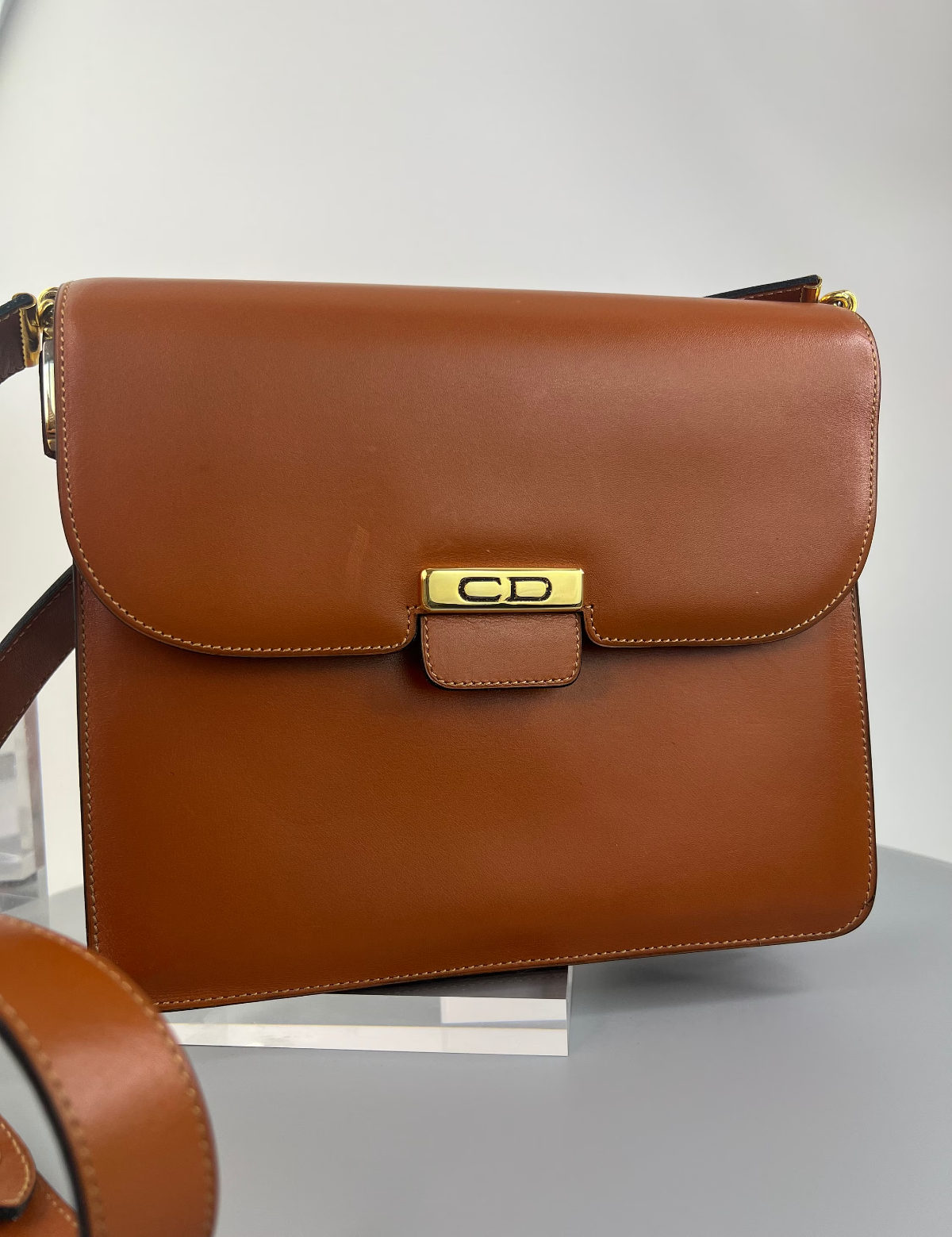 Christian Dior Bag Vintage Dior brown Bag leather Logo 3 Ways Shoulder Cross body Handbag, Made in France, Bag Leather Women, Vintage Bag