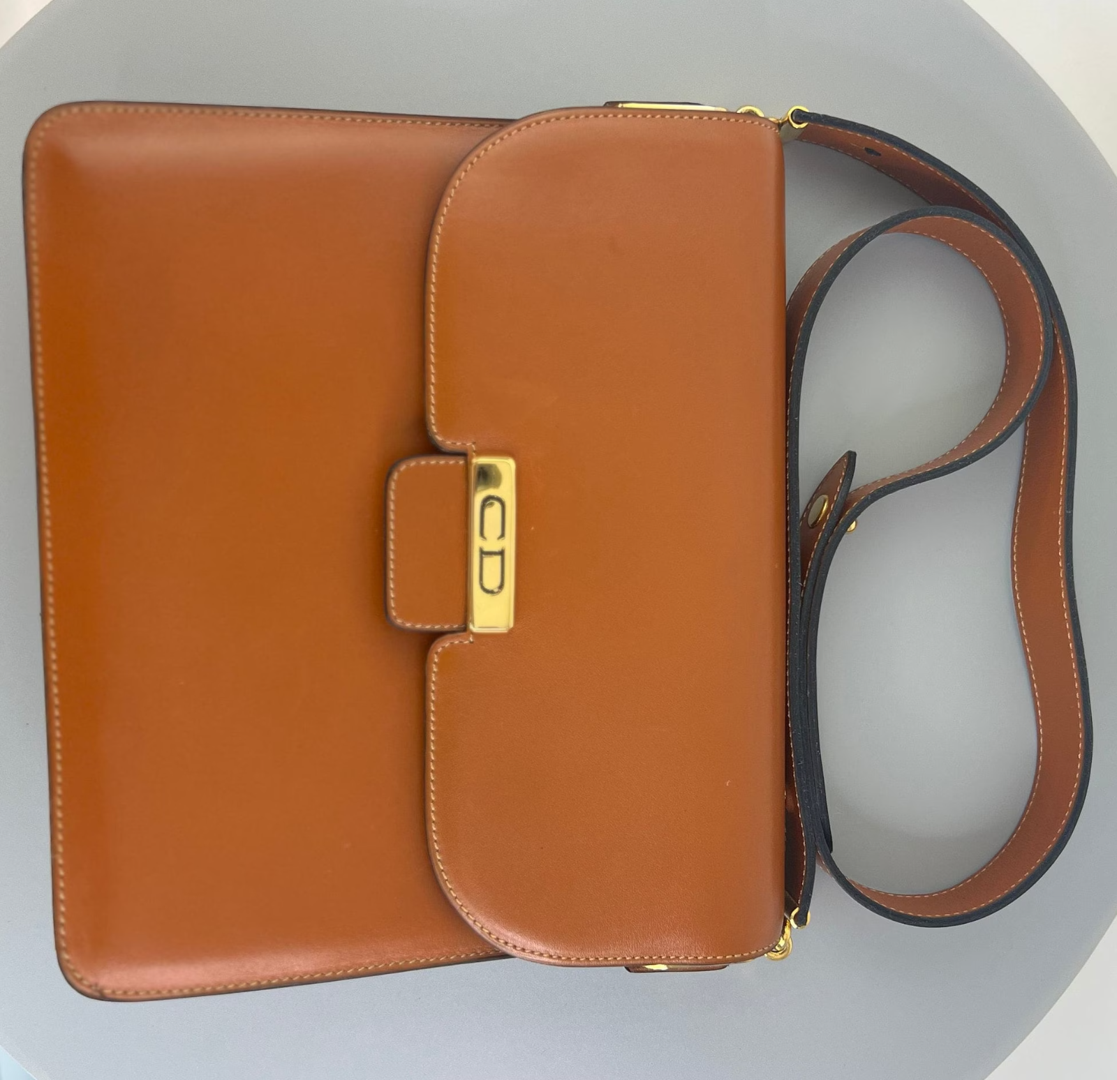 Christian Dior Bag Vintage Dior brown Bag leather Logo 3 Ways Shoulder Cross body Handbag, Made in France, Bag Leather Women, Vintage Bag