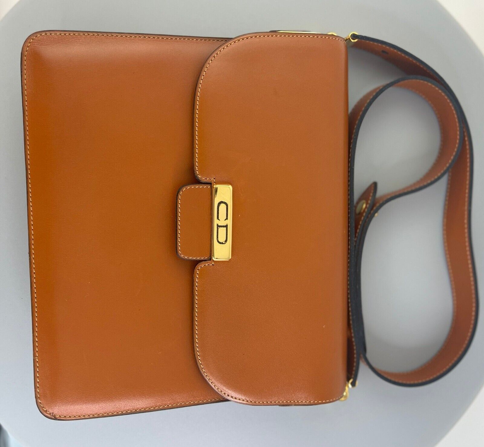 Christian Dior Bag Vintage Dior brown Bag leather Logo 3 Ways Shoulder Cross body Handbag, Made in France, Bag Leather Women, Vintage Bag