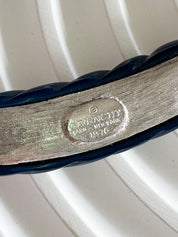 Vintage Givenchy Choker: Silver Plated G Logo Link, 1978 women necklace woman jewelry, vintage necklace