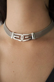 Vintage Givenchy Necklace 1977 , Givenchy Chunky Choker Necklace, Logo Givenchy Jewelry ,Designer High End Jewelry ,70s Vintage necklace,