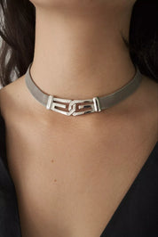 Vintage Givenchy Necklace 1977 , Givenchy Chunky Choker Necklace, Logo Givenchy Jewelry ,Designer High End Jewelry ,70s Vintage necklace,