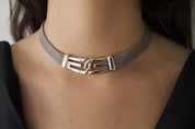 Vintage Givenchy Necklace 1977 , Givenchy Chunky Choker Necklace, Logo Givenchy Jewelry ,Designer High End Jewelry ,70s Vintage necklace,