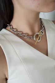 Vintage Givenchy Silver Tone Chain Necklace Vintage, Necklace chain Gold, Bridal Necklace, Women Jewelry, Necklace charms