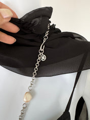 Vintage Givenchy Necklace, Silver  Tone Necklace, Jewelry necklace, Long Necklace, butterfly Charms Classic, Vintage Jewelry, Gift for her