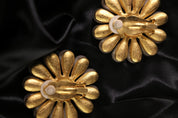 Flower Earrings Pearl, Givenchy Vintage Earrings, Gold Daisy Earrings, Gift For Her, Dainty Earrings , White Flower Statement EarringsVintage Givenchy Earrings, Givenchy Daisy Earrings, Givenchy pearl earrings  Gift For Her, Dainty Earrings, White Flower Bridal Earrings