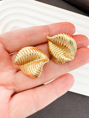Vintage Givenchy Earrings, Givenchy leaf Earrings, Clip on Earrings, fashion earrings, Cute Earrings, Wedding Earrings, Gift for her