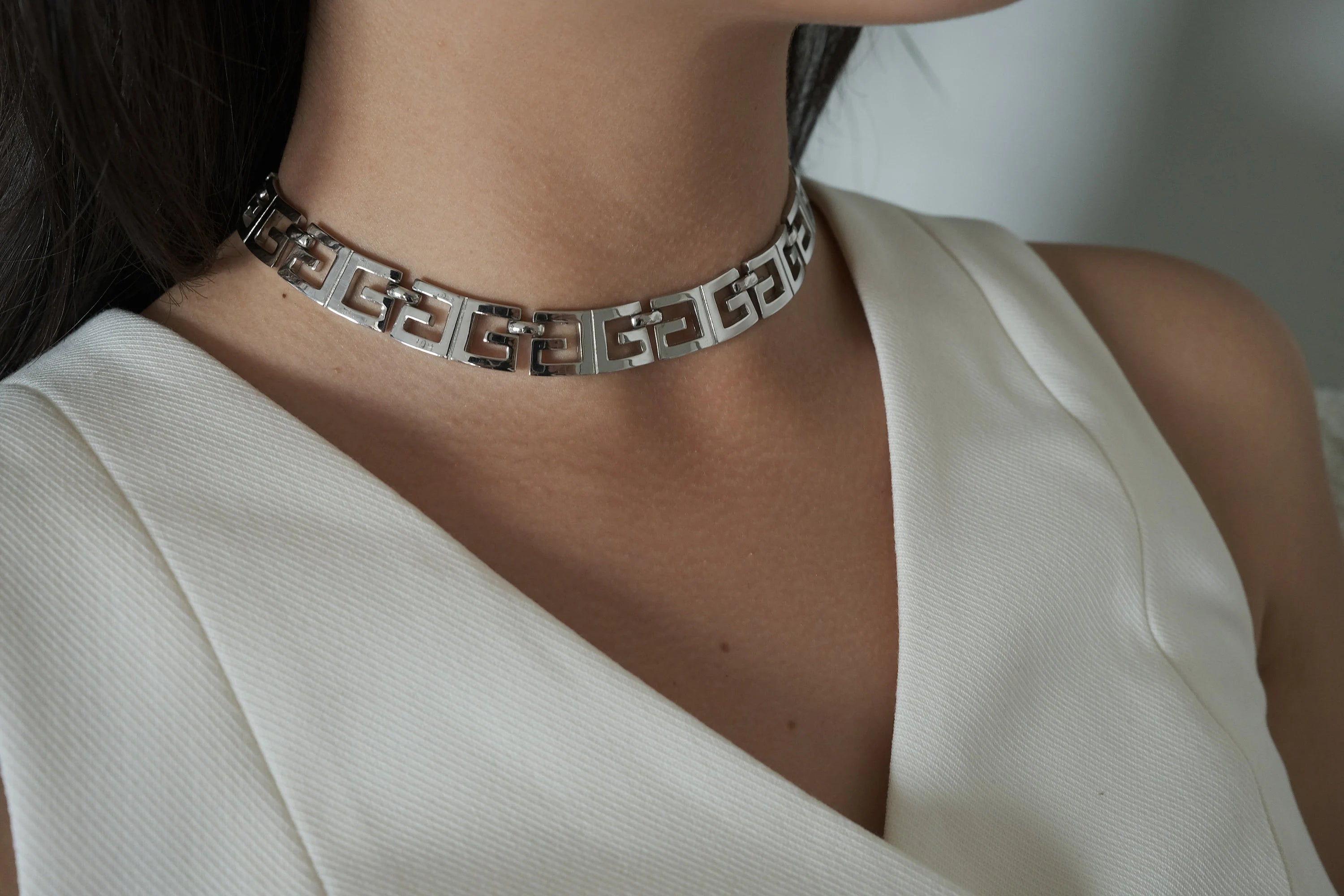 Givenchy Necklace, 1978's, Givenchy Necklace  Vintage, Y2K Link Necklace, Jewelry for Women, Gift for Her, Personalized Gifts, Rare Vintage