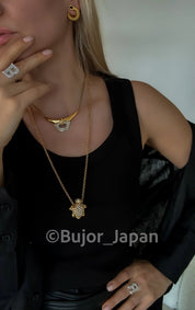 Vintage 1977 Givenchy Necklace, Dainty Gold Filled Charm Necklace, necklace for mom, sparkling necklace, Choker Necklace Gold