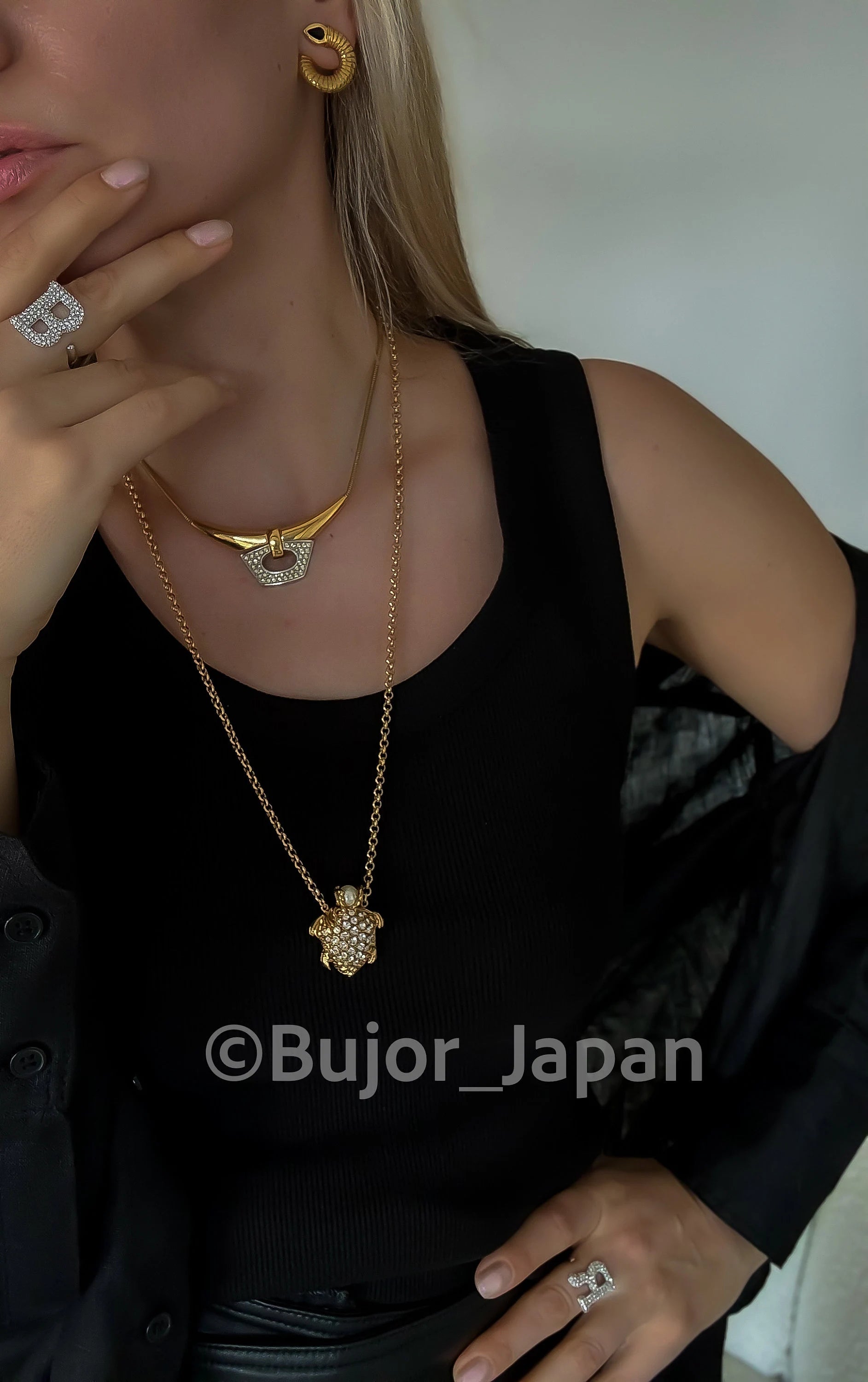 Vintage 1977 Givenchy Necklace, Dainty Gold Filled Charm Necklace, necklace for mom, sparkling necklace, Choker Necklace Gold