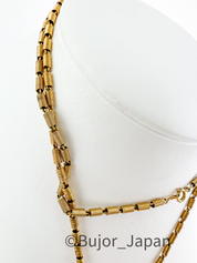 Vintage Givenchy Necklace, Givenchy Green Long necklace, Necklace Gold, Vintage Necklace Pendant, Jewelry for Women, Gift for her