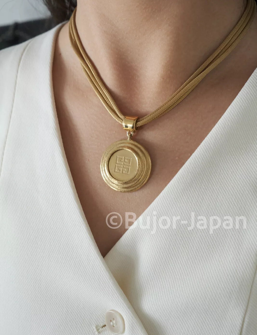 Vintage Givenchy Necklace, Givenchy logo Charm Necklace, Choker Necklace, Chain Necklace, Necklace, Jewelry for Women, Gift for Her