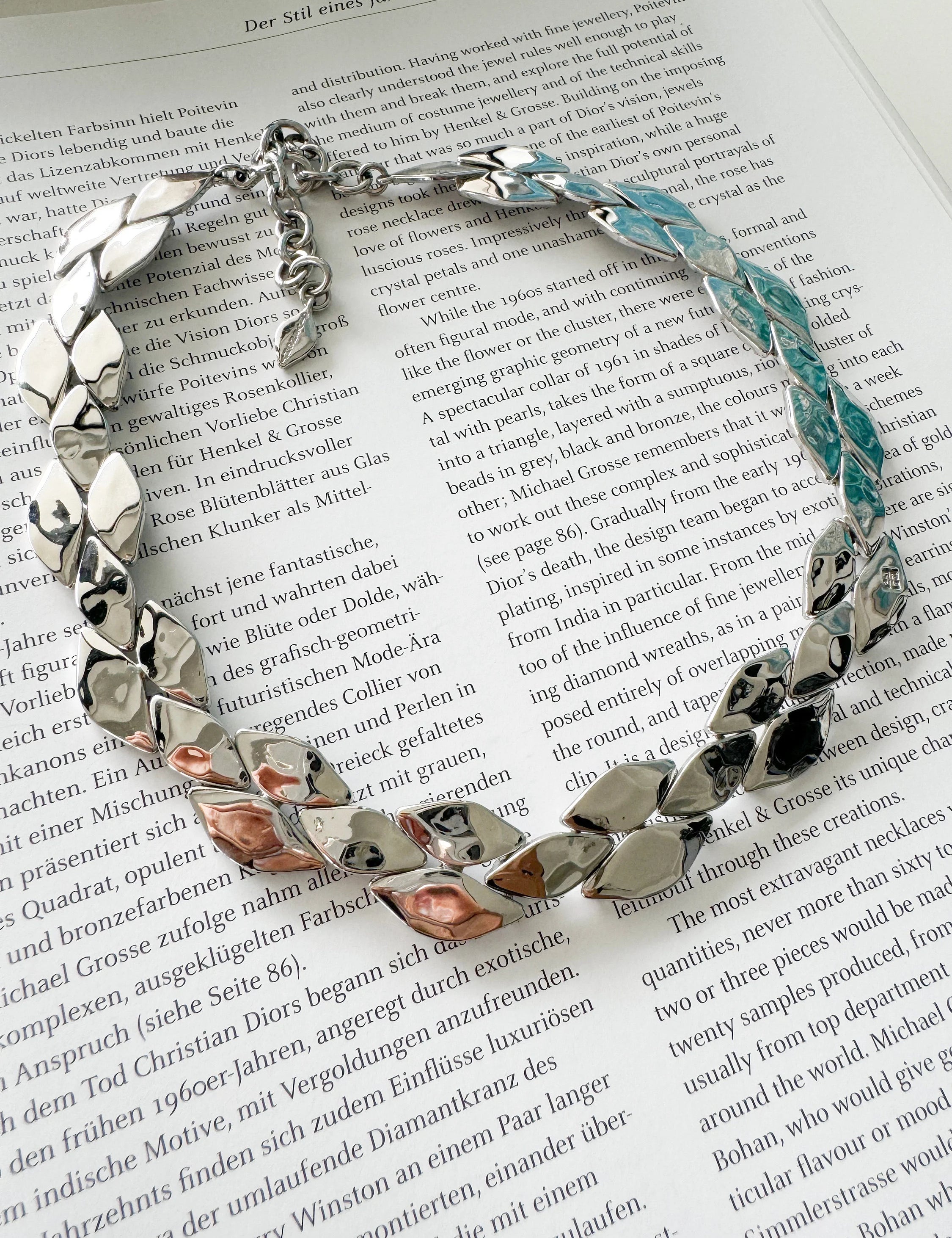 Vintage Givenchy Necklace Choker, wedding choker, Diamond  silver Necklace Givenchy, Vintage Necklace Chain, Bridal necklace, gift for her
