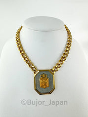 Vintage Givenchy Necklace, Givenchy Logo Charm Necklace, Gold Tone Necklace, Choker Necklace, Chain Necklace, Vintage Necklace Unisex