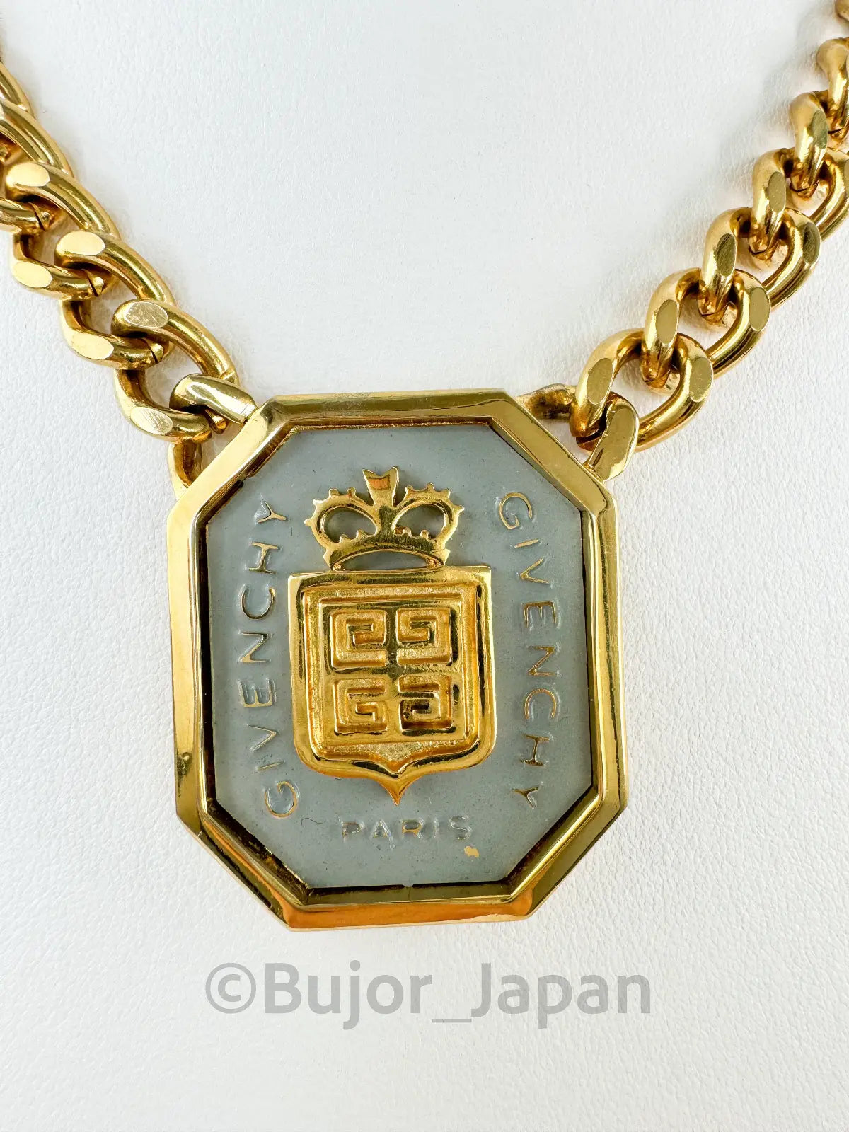 Vintage Givenchy Necklace, Givenchy Logo Charm Necklace, Gold Tone Necklace, Choker Necklace, Chain Necklace, Vintage Necklace Unisex