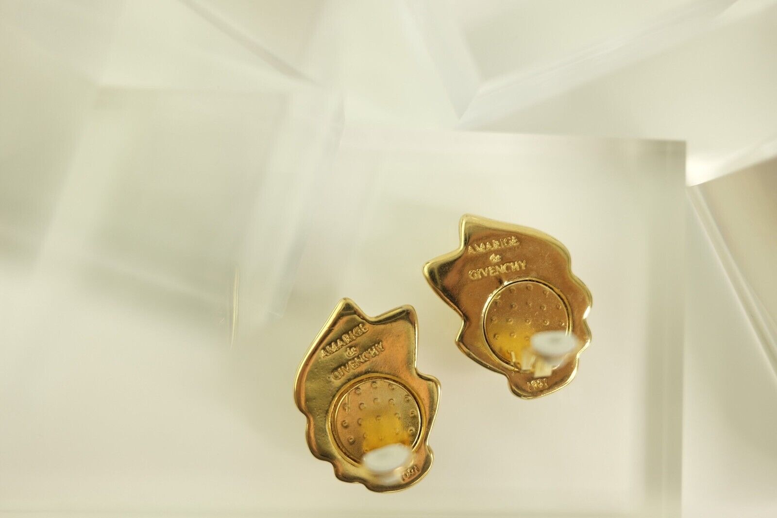Givenchy gold earrings vintage